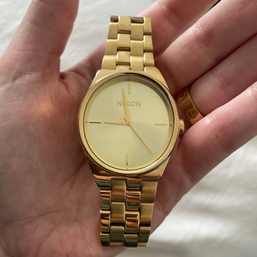 Nixon gold watch